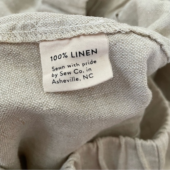 Elizabeth Suzann Andy Trouser in Midweight Linen - Flax, Size Large - Picture 5 of 5